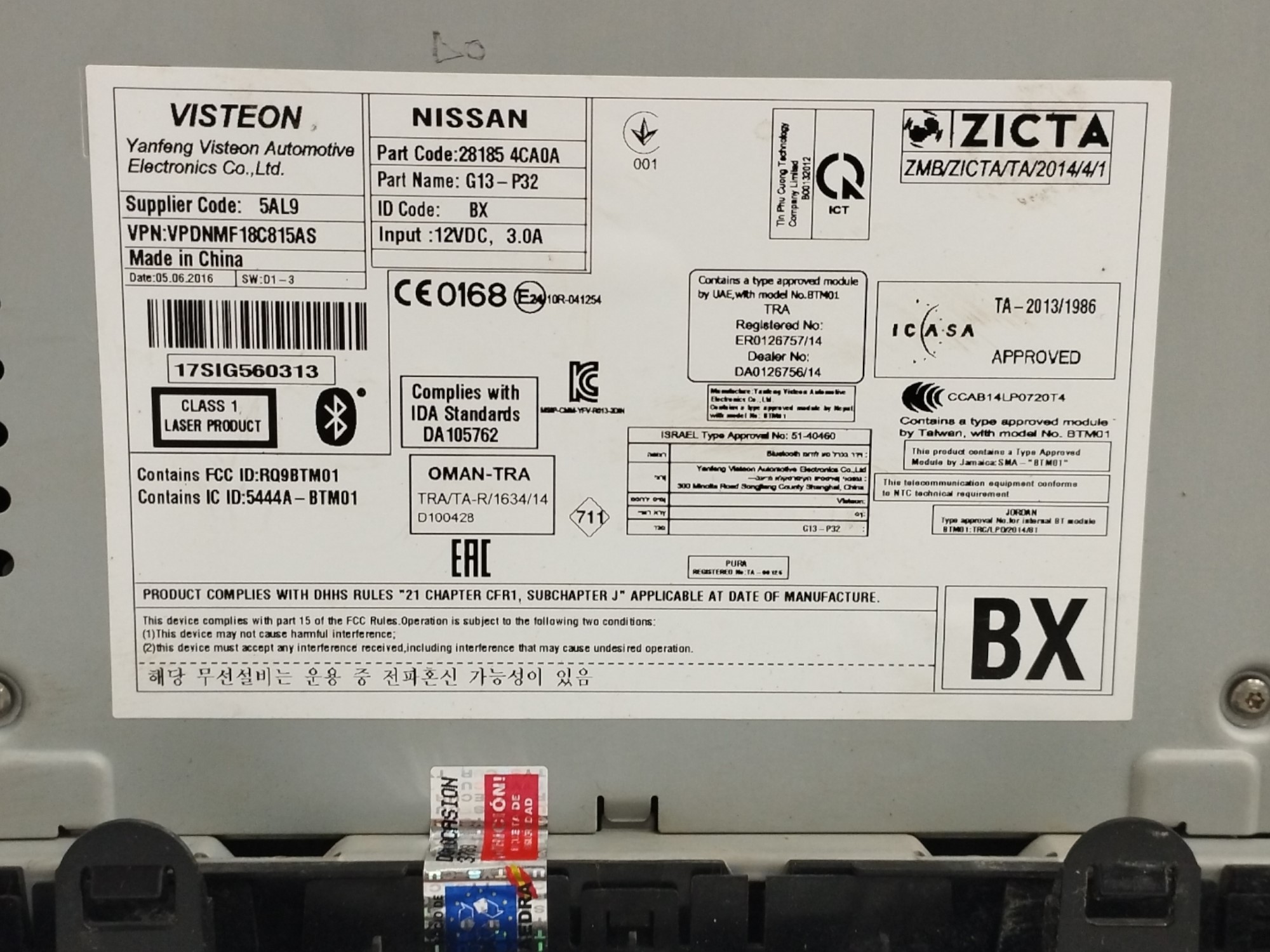 SISTEMA AUDIO / RADIO CD