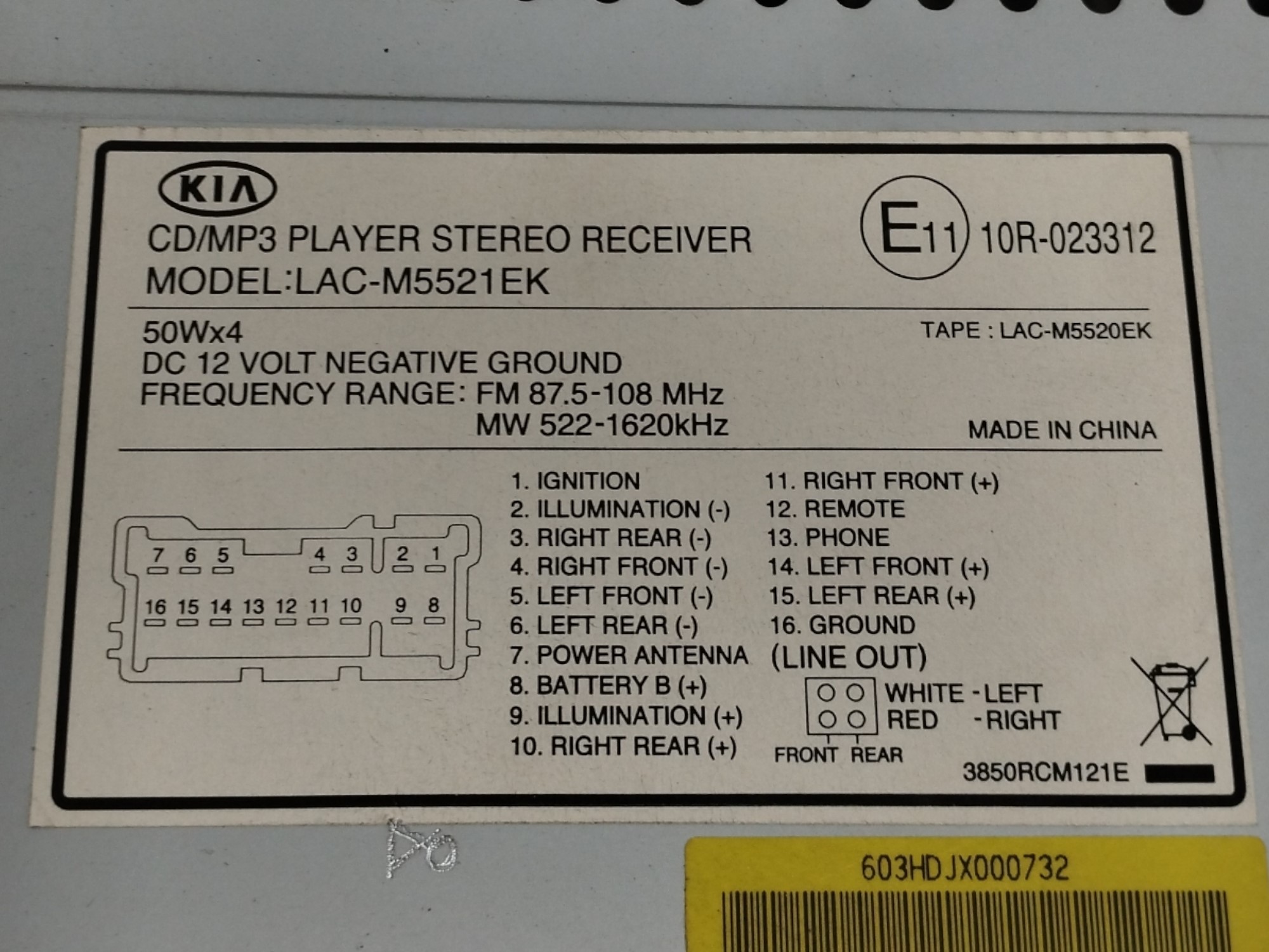 SISTEMA AUDIO / RADIO CD