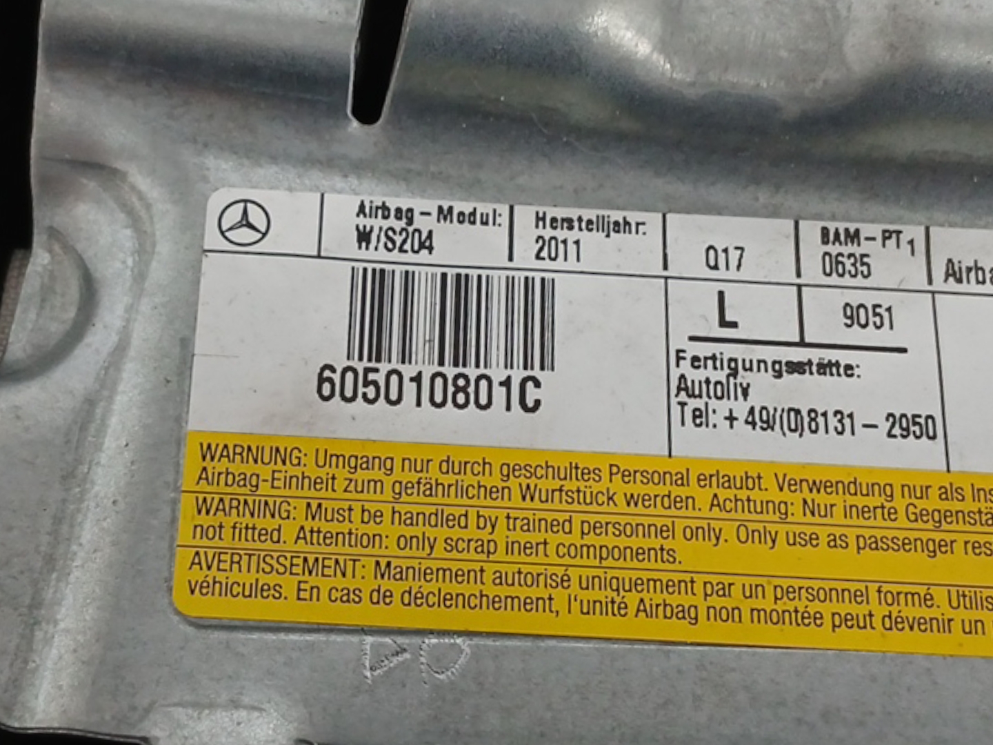 AIRBAG LATERAL DELANTERO IZQUIERDO